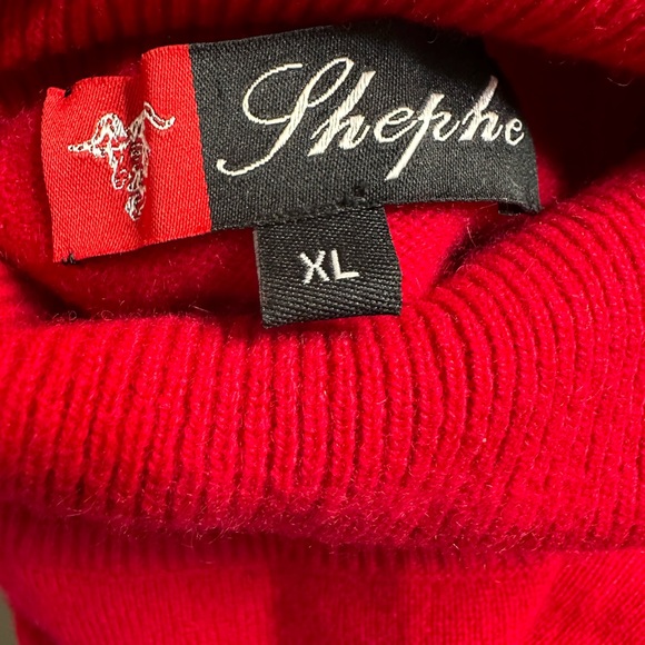 Shephe Cashmere Sweater Women’s XL Red Tunic Preppy Norm Core Casual - Picture 7 of 9